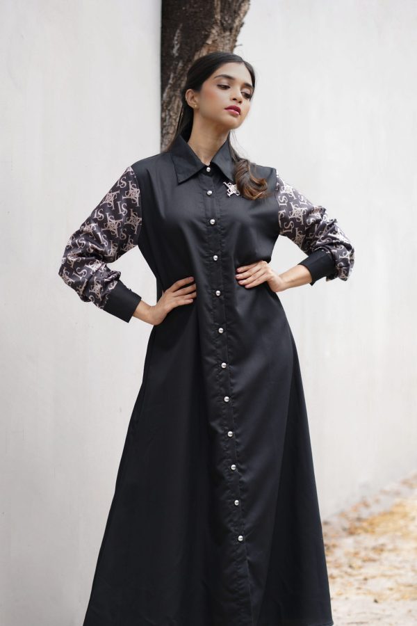 Rury Dress - Black Brown