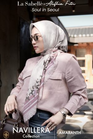 La Sabellè x Alifhia fitri : Soul In Seoul - Navillera Scarf - Amaranth