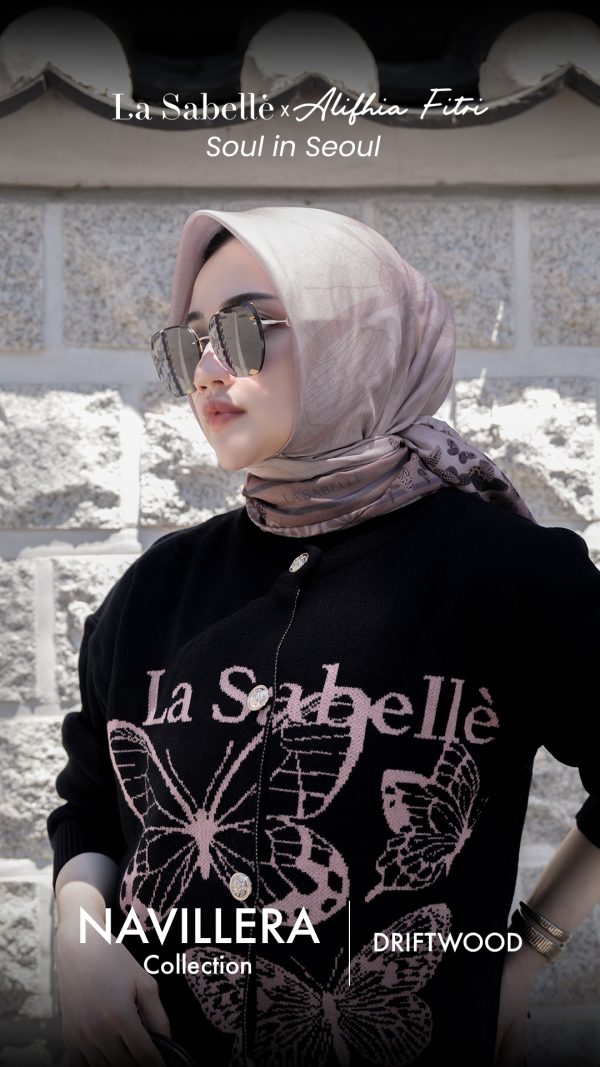 La Sabellè x Alifhia fitri : Soul In Seoul - Navillera Scarf - Driftwood