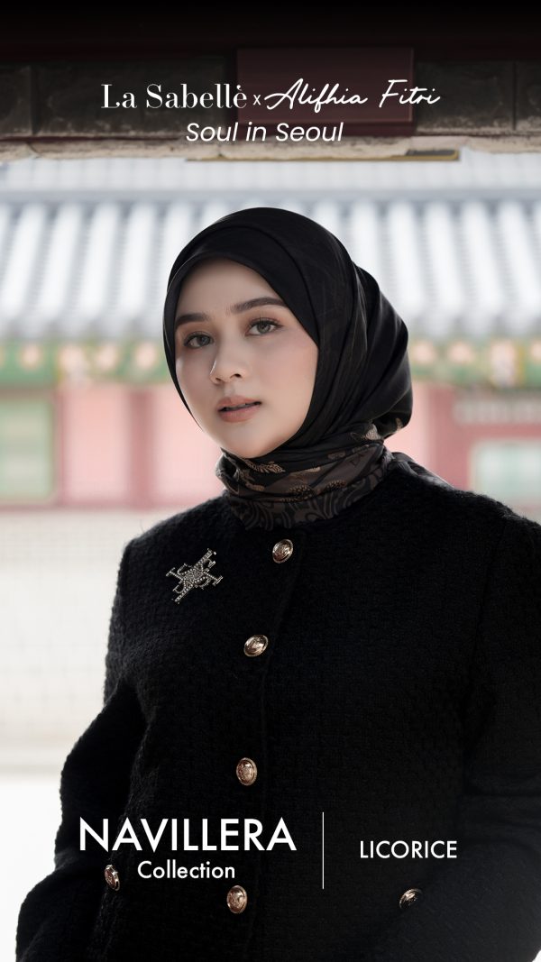 La Sabellè x Alifhia fitri : Soul In Seoul - Navillera Scarf - Licorice