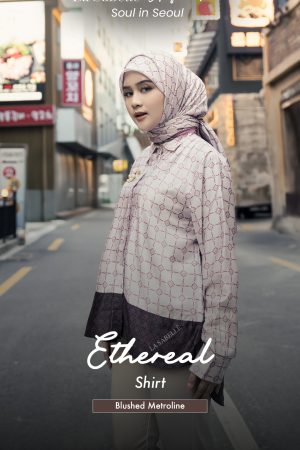 La Sabellè x Alifhia fitri :Ethereal Shirt - Blushed Metroline