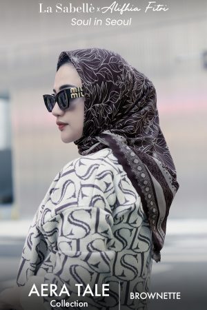 La Sabellè x Alifhia fitri : Soul In Seoul - Aera Tale Scarf - Brownette